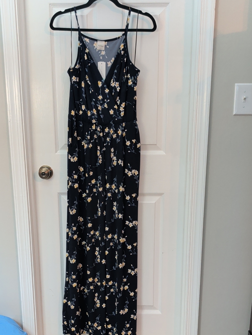Women’s Navy Floral Jumpsuit
